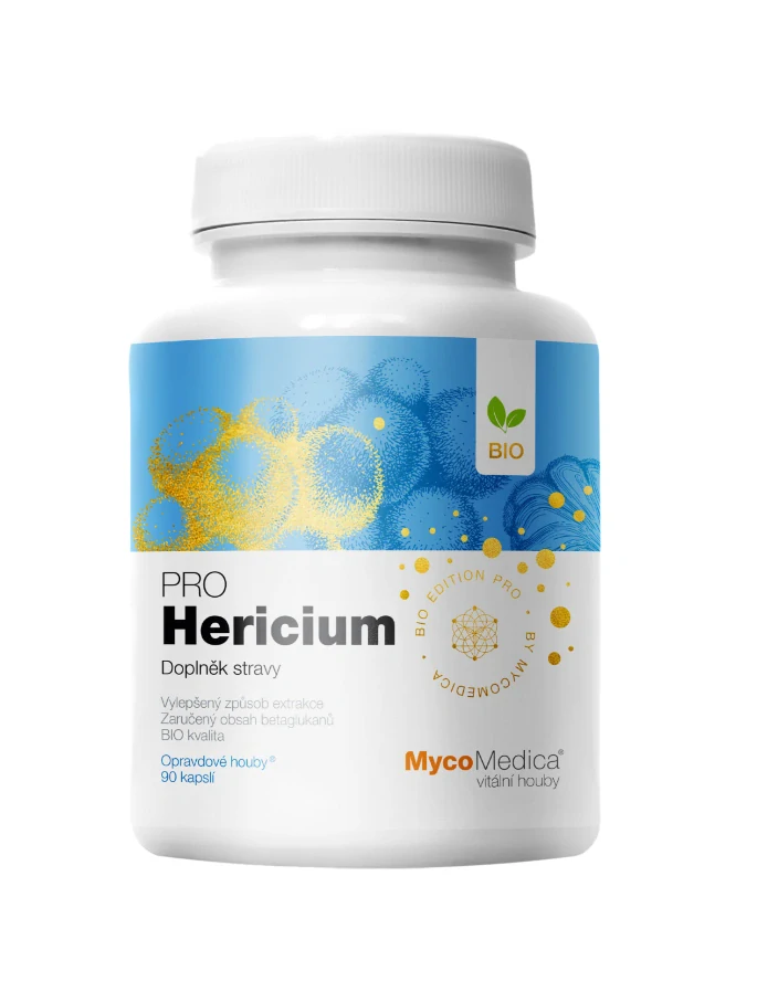 Hericium PRO (Paměť, Vyrovnanost, Harmonizace)