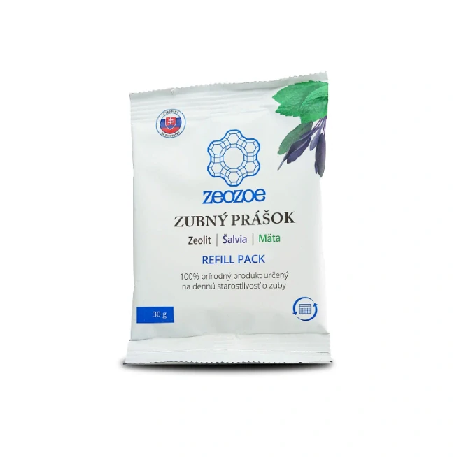 Zubní prášek ZEOZOE REFILL (Péče, Ochrana, Neutralizace pH)