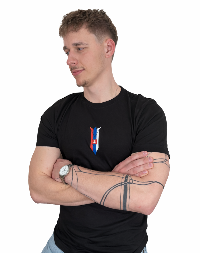 Pánské triko RAVEN slovenská vlajka