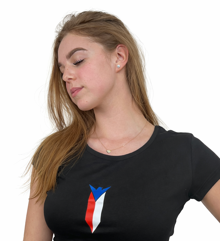 Dámské triko RAVEN česká vlajka