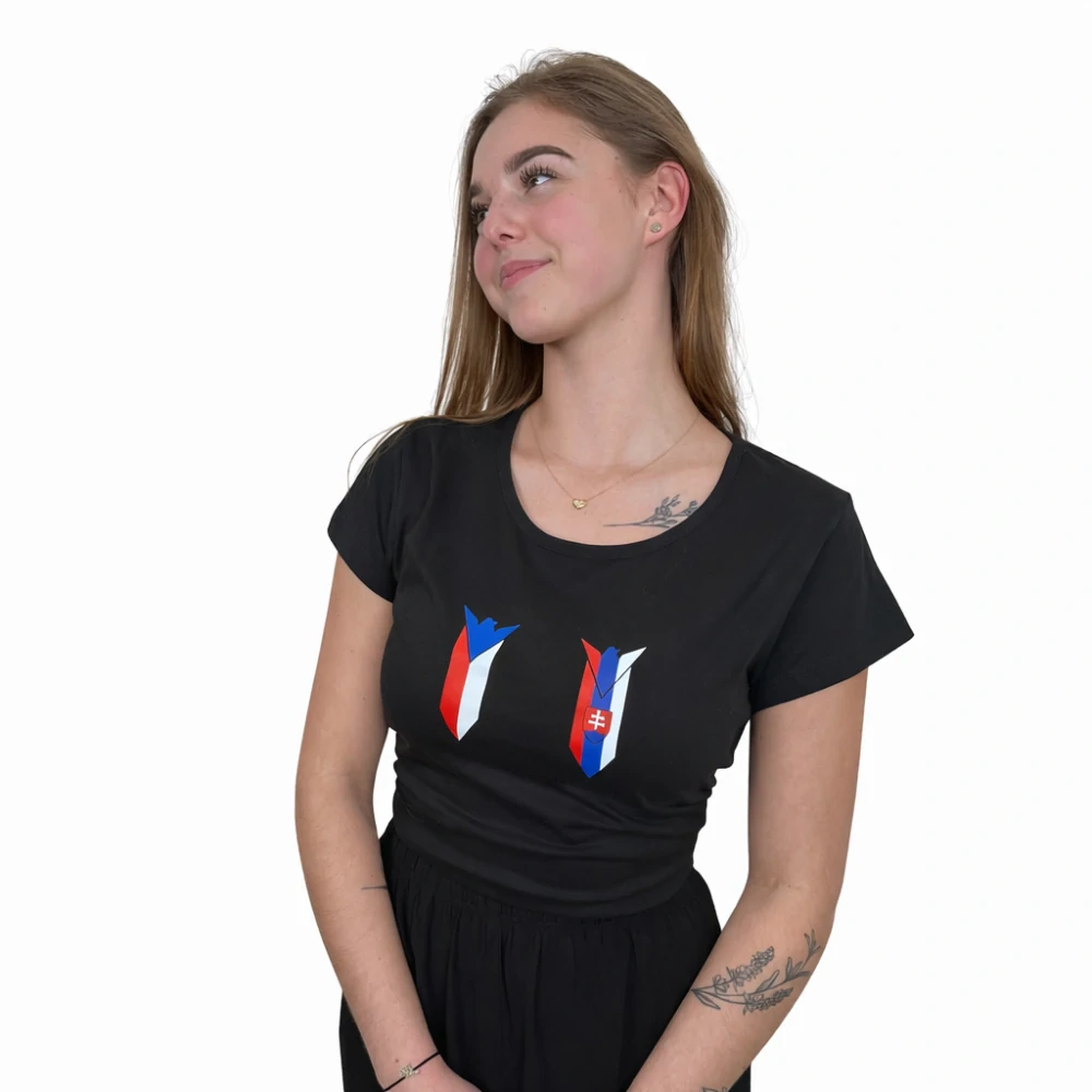 Dámské triko RAVEN československá vlajka