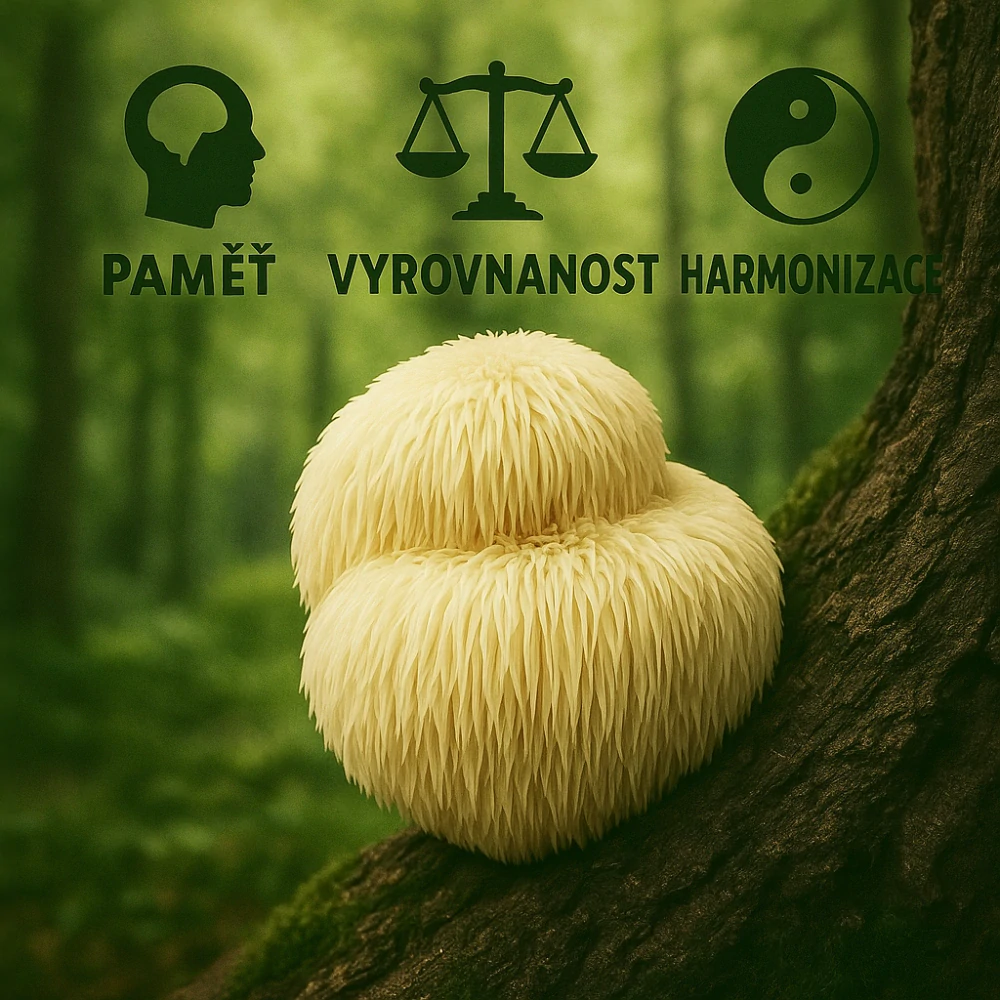Hericium (Paměť, Vyrovnanost, Harmonizace)