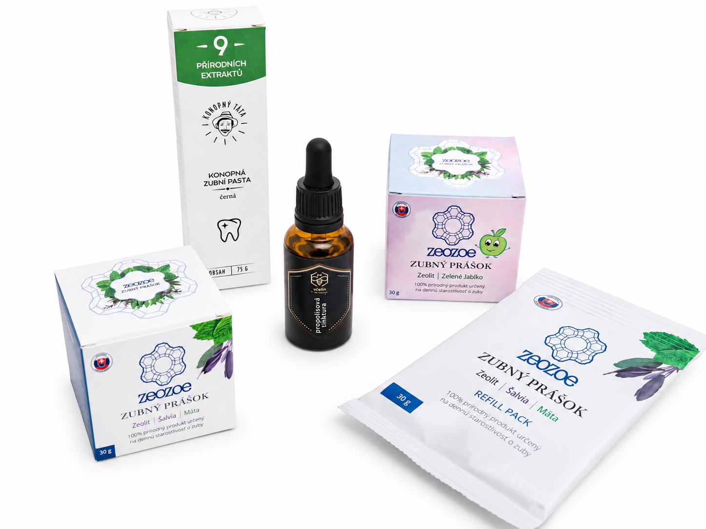 Zubní prášek ZEOZOE REFILL (Péče, Ochrana, Neutralizace pH)