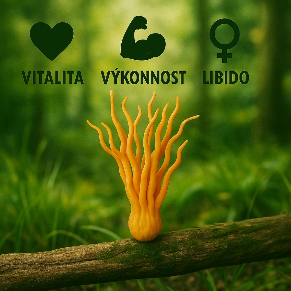 Cordyceps prášek (Vitalita, Výkonnost, Libido)